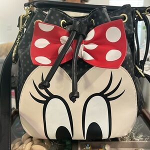 Minnie Mouse Disney Loungefly Handbag with crossbody strap